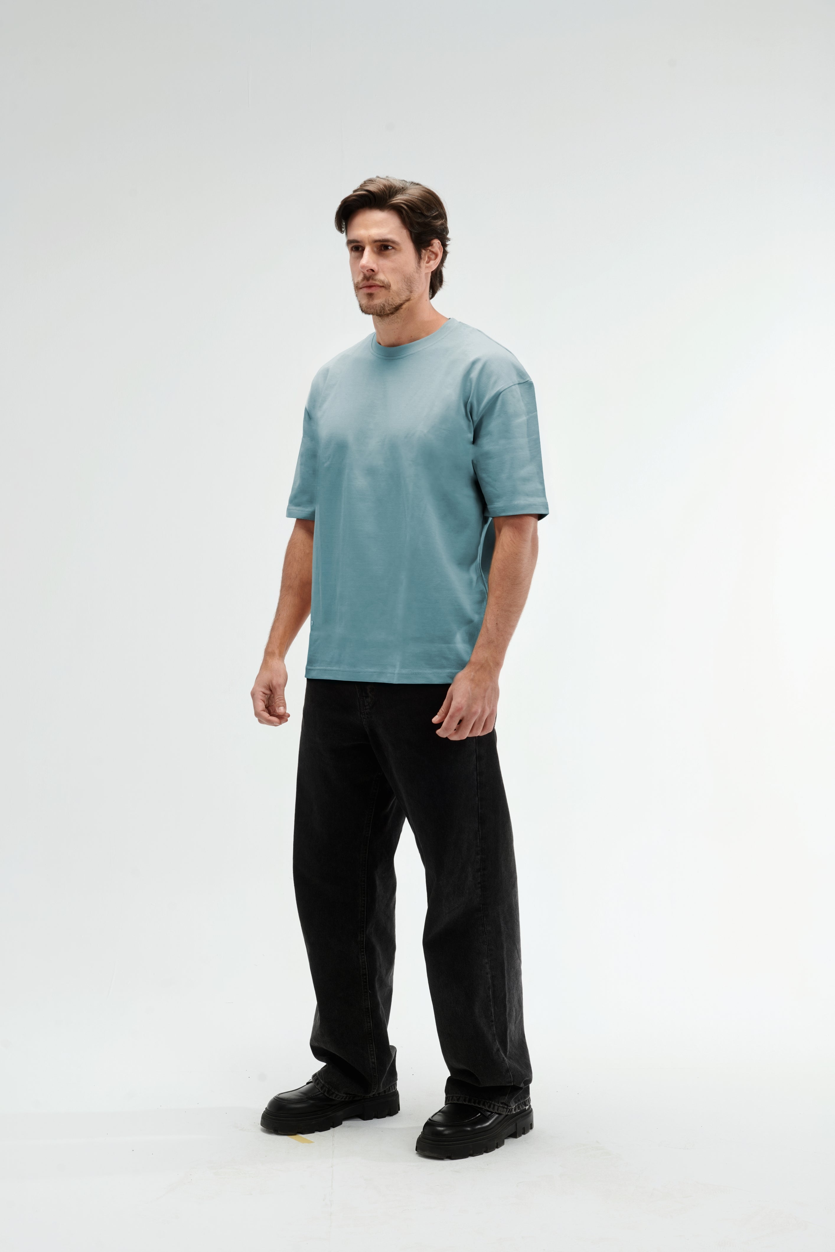 Oversized Fit Mint Green Male T-Shirt